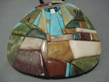 Important!! Zuni Turquoise Coral Sterling Native American Jewelry Silver Necklace-Nativo Arts