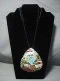 Important!! Zuni Turquoise Coral Sterling Native American Jewelry Silver Necklace-Nativo Arts