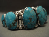 Importat Vintage Navajo Guild Turquoise Native American Jewelry Silver Bracelet-Nativo Arts