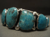 Importat Vintage Navajo Guild Turquoise Native American Jewelry Silver Bracelet-Nativo Arts