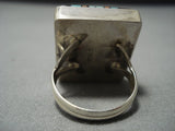 Impotant Vintage Navajo Native American Jewelry jewelry Turquoise Sterling Silver Ring-Nativo Arts