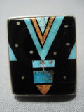Impotant Vintage Navajo Native American Jewelry jewelry Turquoise Sterling Silver Ring-Nativo Arts