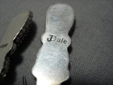Impressive Jeanette Dale Native American Navajo Sterling Silver Coral Lapis Earrings-Nativo Arts