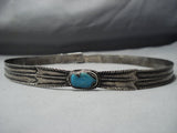 Impressive Vintage Native American Jewelry Navajo Vibrant Turquoise Sterling Silver Hat Concho Belt-Nativo Arts