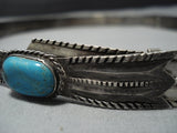 Impressive Vintage Native American Jewelry Navajo Vibrant Turquoise Sterling Silver Hat Concho Belt-Nativo Arts