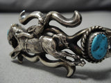 Impressive Vintage Native American Navajo Rodeo Sterling Silver Bracelet-Nativo Arts