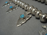 Impressive Vintage Native American Navajo Sterling Silver Arrowhead Necklace-Nativo Arts