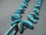 Impressive Vintage Navajo Blue Gem Turquoise Sterling Native American Jewelry Silver Bracelet-Nativo Arts