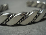 Impressive Vintage Navajo Native American Jewelry jewelry Sterling Silver Phil Guerro Bracelet-Nativo Arts