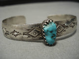 Impressive Vintage Navajo Native American Sterling Silver Bracelet Old-Nativo Arts