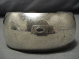 Impressive Vintage Navajo Native American Sterling Silver Bracelet Old-Nativo Arts