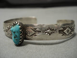 Impressive Vintage Navajo Native American Sterling Silver Bracelet Old-Nativo Arts