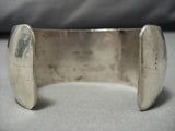 Impressive Vintage Navajo Native American Sterling Silver Bracelet Old-Nativo Arts