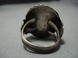 Impressive Vintage Navajo Sky Blue Turquoise Native American Jewelry Ring Old-Nativo Arts