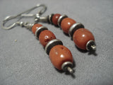 Impressive Vintage Navajo Sterling Silver Native American Earrings Old-Nativo Arts