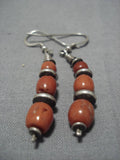 Impressive Vintage Navajo Sterling Silver Native American Earrings Old-Nativo Arts