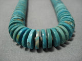 Impressive Vintage Navajo Turquoise Heishi Native American Necklace Old-Nativo Arts