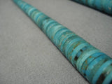 Impressive Vintage Navajo Turquoise Heishi Native American Necklace Old-Nativo Arts
