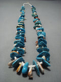 Impressive Vintage Santo Domingo Turquoise Spiny Oyster Necklace-Nativo Arts
