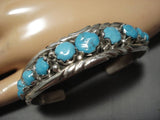 Impressive Vintage Zuni Sterling Silver Native American Bracelet Old Cuff-Nativo Arts
