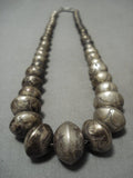 Increasing Native American Jewelry Silver Vintage Navajo Ball Necklace Old-Nativo Arts