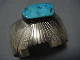 Incredible Armadillo Sterling Silver Turquoise Vintage Native American Jewelry Navajo Bracelet Cuff Old-Nativo Arts