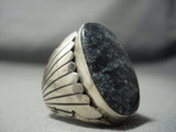 Incredible Navajo Lapis Sterling Native American Jewelry Silver Ring-Nativo Arts
