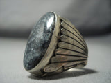 Incredible Navajo Lapis Sterling Native American Jewelry Silver Ring-Nativo Arts