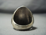 Incredible Navajo Lapis Sterling Native American Jewelry Silver Ring-Nativo Arts