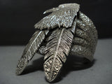 Incredible Navajo Native American Jewelry Proud Eagle Sterling Silver Bracelet-Nativo Arts
