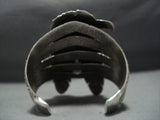 Incredible Navajo Native American Jewelry Proud Eagle Sterling Silver Bracelet-Nativo Arts