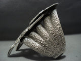 Incredible Navajo Native American Jewelry Proud Eagle Sterling Silver Bracelet-Nativo Arts
