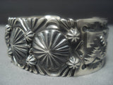 Incredible Vintage Hopi Dan Schongva Sterling Silver Bracelet-Nativo Arts