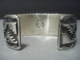 Incredible Vintage Hopi Dan Schongva Sterling Silver Bracelet-Nativo Arts