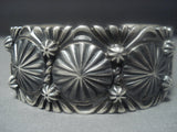 Incredible Vintage Hopi Dan Schongva Sterling Silver Bracelet-Nativo Arts