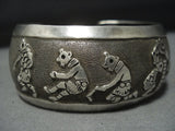 Incredible Vintage Native American Jewelry Hopi Sterling Silver Cheryl Wadsworth Bracelet-Nativo Arts