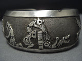 Incredible Vintage Native American Jewelry Hopi Sterling Silver Cheryl Wadsworth Bracelet-Nativo Arts