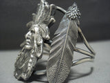 Incredible Vintage Native American Jewelry Navajo Cheif Sterling Silver Bracelet-Nativo Arts