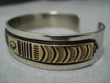 Incredible Vintage Native American Jewelry Navajo Gold Sterling Silver Bracelet Cuff-Nativo Arts