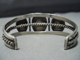 Incredible Vintage Native American Jewelry Navajo Green Turquoise Royston Sterling Silver Bracelet Old-Nativo Arts