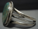 Incredible Vintage Native American Jewelry Navajo Green Turquoise Sterling Silver Bracelet-Nativo Arts