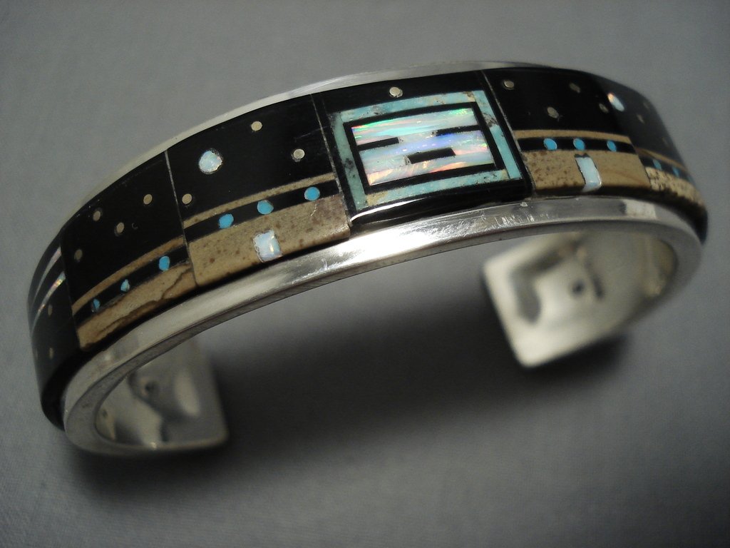Incredible Vintage Native American Jewelry Navajo Midnight Kachina