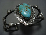 Incredible Vintage Native American Jewelry Navajo Royston Turquoise Sterling Silver Bracelet-Nativo Arts