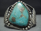 Incredible Vintage Native American Jewelry Navajo Royston Turquoise Sterling Silver Bracelet Old-Nativo Arts