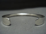 Incredible Vintage Native American Jewelry Navajo Sterling Silver Julian Nez Bracelet-Nativo Arts