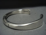 Incredible Vintage Native American Jewelry Navajo Sterling Silver Julian Nez Bracelet-Nativo Arts