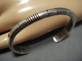 Incredible Vintage Native American Jewelry Navajo Sterling Silver Julian Nez Bracelet-Nativo Arts