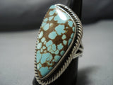 Incredible Vintage Native American Jewelry Navajo Sterling Silver Mint Green Turquoise Ring-Nativo Arts