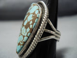 Incredible Vintage Native American Jewelry Navajo Sterling Silver Mint Green Turquoise Ring-Nativo Arts