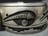 Incredible Vintage Native American Jewelry Navajo Sterling Silver Turquoise Bracelet Old-Nativo Arts